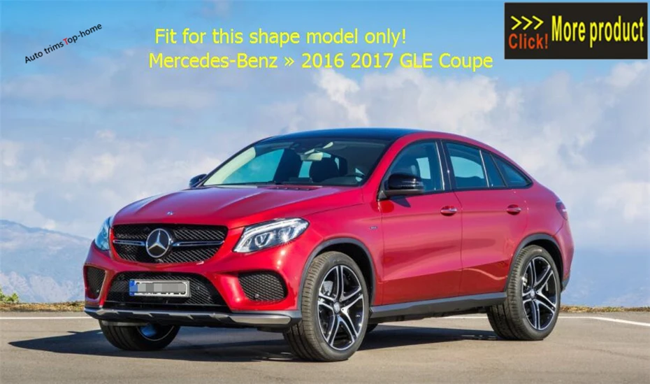 ABS передняя решетка гриль украшения рамка Обложка отделка 2 шт. для Mercedes Benz GLE купе(C292) 320 400 450- внешний вид