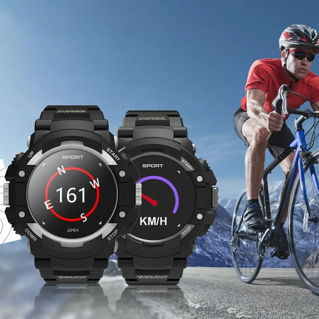 

Sporting Smart Watch Real-time Heart Rate Android,IOS Temperature Monitor GPS 400mAh Round Call Alert