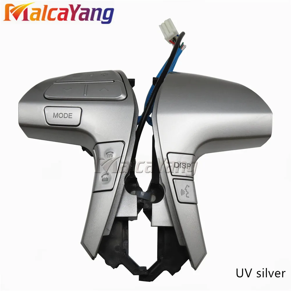

UV silver Bluetooth Steering Wheel Audio Control Button Switch 84250-06160 For Toyota Camry Corolla Hilux Vigo Highlander Innova