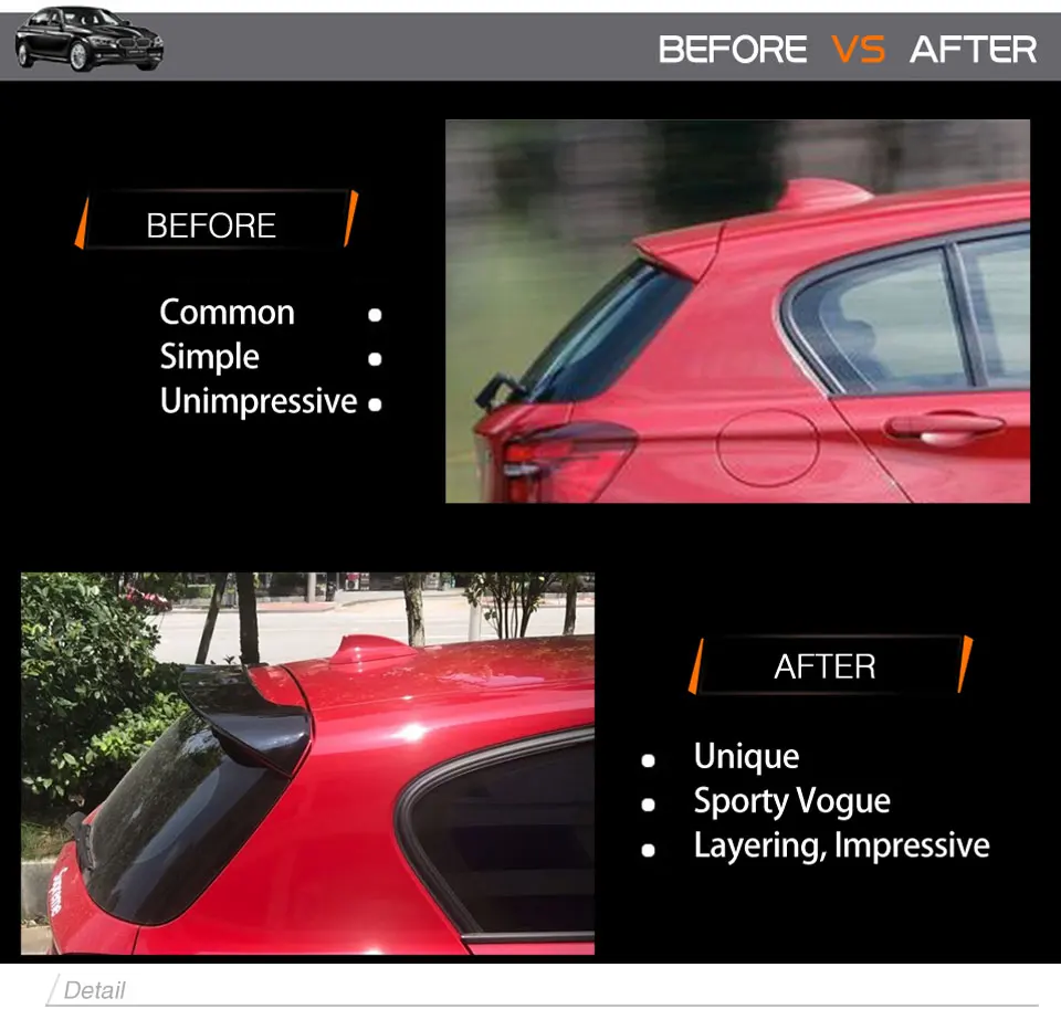 F20 F21 ABS Пластик авто-Стайлинг заднее крыло багажник спойлер для хэтчбеков BMW серий 1 F20 F21 125i 116i 118i 135i 116d 118d 120d 125d