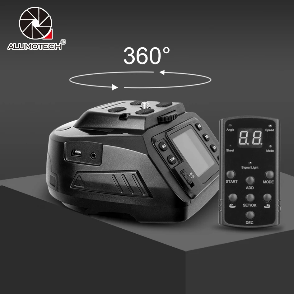

Alumotech 360 Degree Automatic Electronic Panorama Pan Tilt Mount For Nikon Canon DSLR Camera Video Photography Equipment