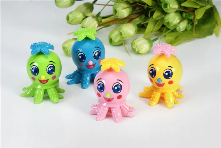 Детские игрушки новые странные Мультяшные маленькие цепочки для осьминога Заводной унисекс животное пластик специальное предложение