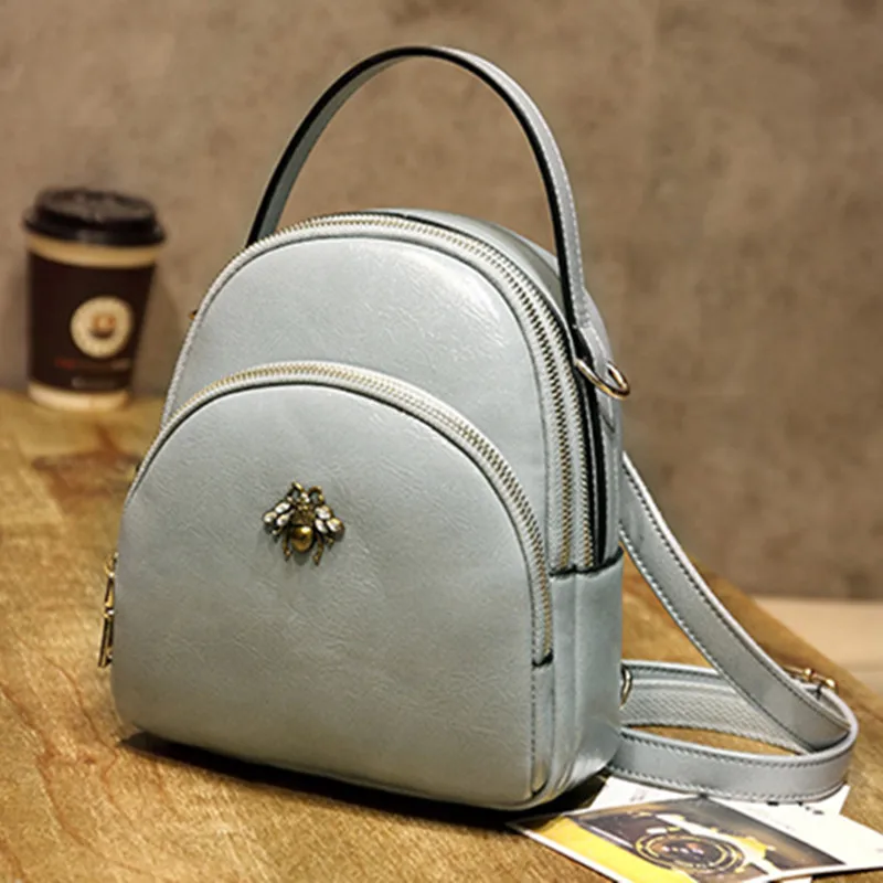 CHISPAULO mujeres mochila de alta calidad PU bolso de cuero 2018 nueva bolsa pequeña hermosa pequeña abeja mochila envío libre CHISPAULO mujeres mochila de alta calidad PU bolso de cuero 2018 nueva bolsa pequeña hermosa pequeña abeja mochila envío libre