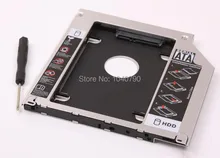 Free Shipping SATA Hard Driver Disk Adapter 9.5mm DVD-ROM Optibay Magnesium alloy disk bracket for MacBook MacBook Pro