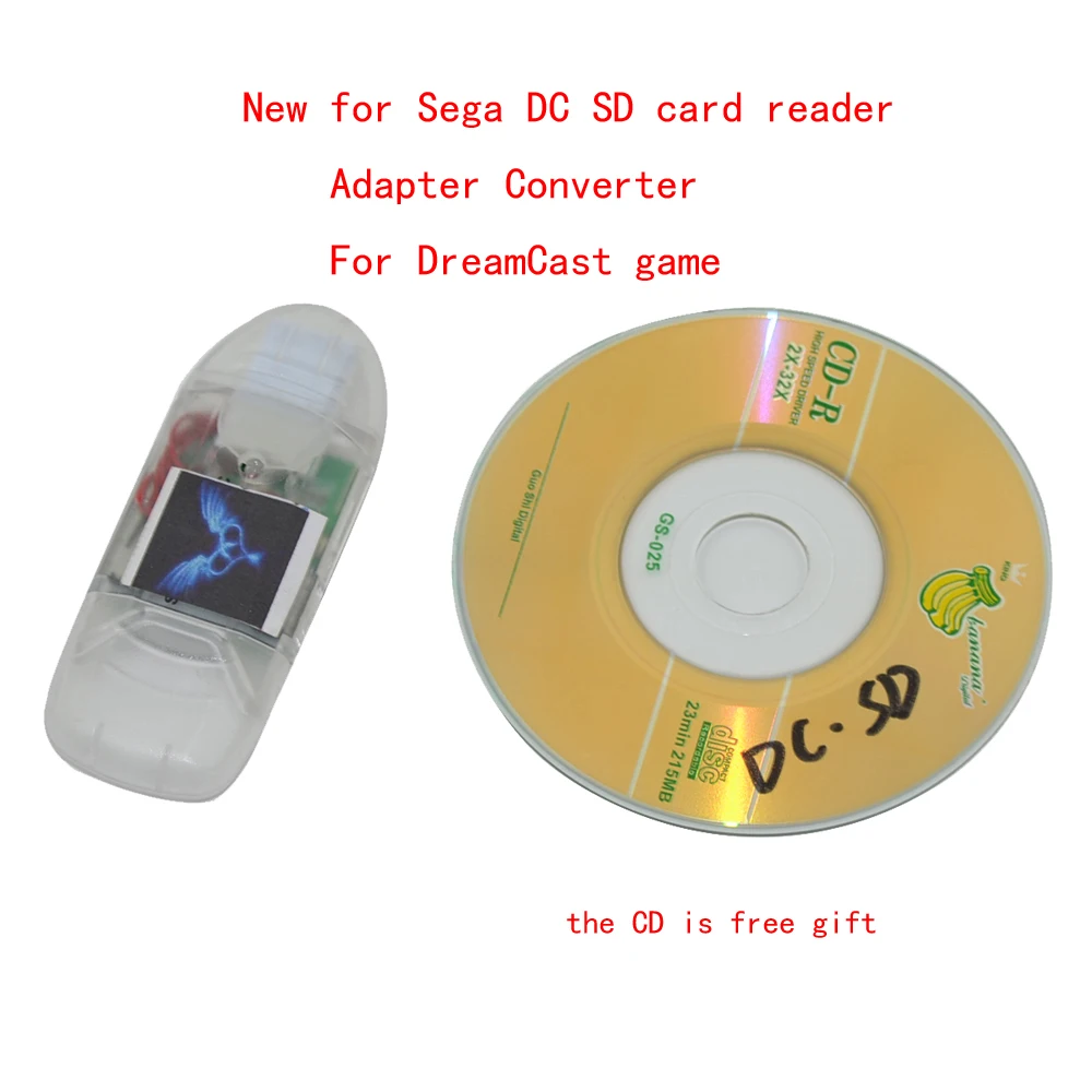 10 шт./партия картридеры для SD карт Sega DC со светосветильник индикатором|lot 10pcs|lot lotlot