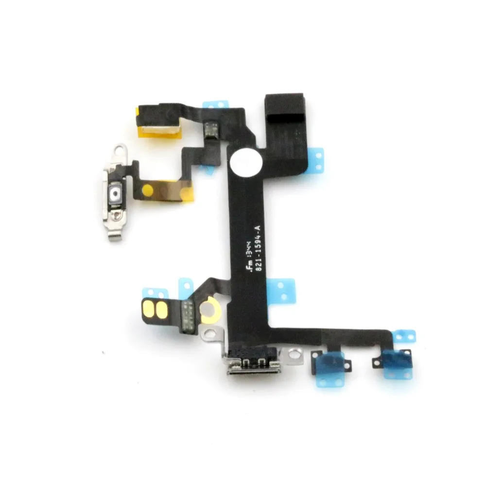 

Power Button Switch Sleep Wake Flex Cable Metal Bracket Assembly for iPhone 5S