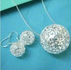 

Wholesale fashion jewelry Set, 925 Silver Necklace and Earrings Set . Nice Jewelry. Good S143