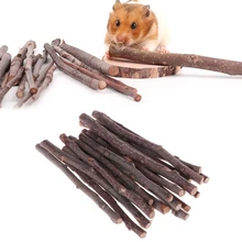 Mascar vara árvore de maçã ramo hamster esquilo natural brinquedos papagaios coelhos