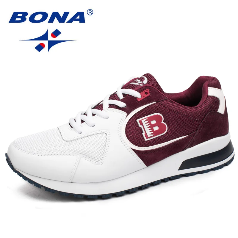 

BONA New Hot Style Men Running Shoes Breathable Textile Sneakers Outdoor Light Sport Shoes Original Zapatos De Hombre Shoes Men