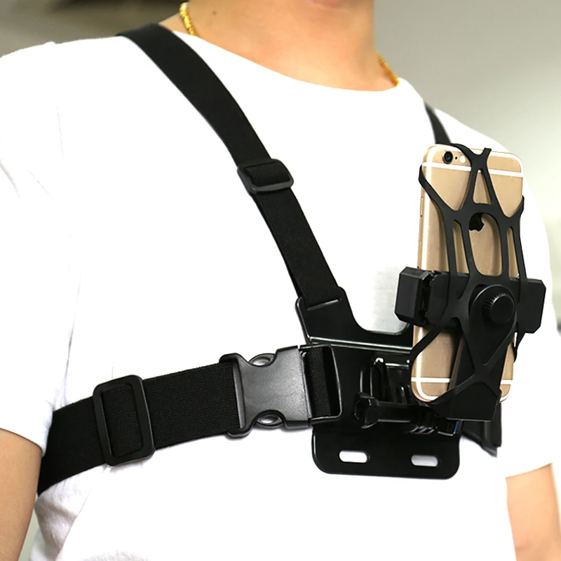 Регулируемый держатель для телефона с нагрудным ремнем Gopro/ремешком на голову