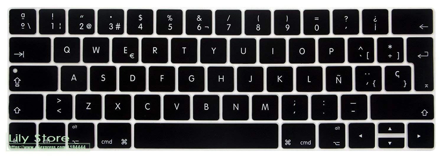 Per Il Nuovo 2017/2016 Con Multi Touch Bar Macbook Pro 13 "15" Eu/Uk Lingua Spagnola Tocco Bar Della Pelle Della Tastiera Della Copertura Del Silicone