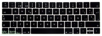

For Newest 2017 / 2016 with Multi Touch Bar Macbook Pro 13" 15" EU/UK Spanish Language Touch Bar Keyboard Skin Silicone Cover