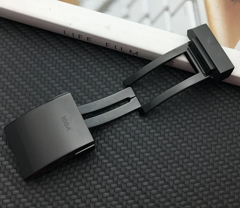 Толстая стальная пряжка из нержавеющей стали 316L черного и серебряного цвета для