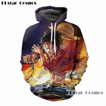 

PLstar Cosmos New One Piece 3d Printing Hoodie Hooded Sweatshirt Men's with Naruto Print Cap Hoodie Hoodie Plus Jacket S-5XL