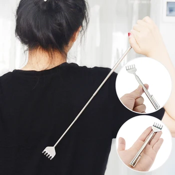 

1pcs Articles For Daily Use Creative New Portable Stainless Steel Claw Telescopic Retractable Back Scratcher Extendible