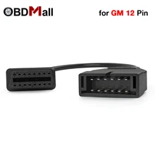 2017 Newest OBD OBD2 Connector Adapter for GM 12 Pin GM12 to 16 Pin Auto Diagnostic Cable For GM Vehicles Free Shipping