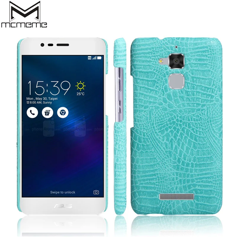 

MCMEME For Asus Zenfone 3 Max ZC520TL Case Luxury 3D Crocodile Skin PU Leather Case For Asus Zenfone 3 Max 5.2" Hard Back Cover