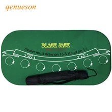 120*60cm Texas Hold'em Suede Rubber Blackjack Table Cloth 21Points Poker Table Tablecloth Waterproof Poker Table Board Games Mat