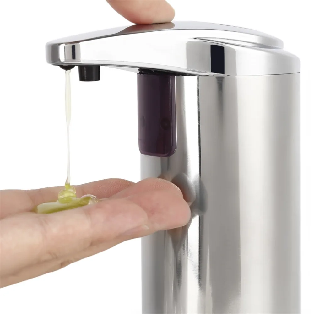 

A++ Quality Hot 280ML Stainless Steel IR Sensor Touchless Automatic Liquid Soap Dispenser For Kitchen Bathroom Home