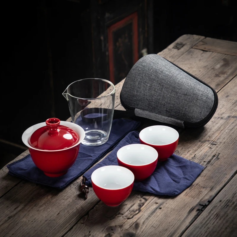 TANGPIN ceramic teapot gaiwan porcelain teacups a tea sets portable travel tea set TANGPIN ceramic teapot gaiwan porcelain teacups a tea sets portable travel tea set
