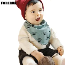 Новые для маленьких мальчиков нагрудники мультфильм борода очки детские нагрудники Водонепроницаемый обеих сторон хлопковый детский шарф нагрудник и пуговицы Стиль нагрудники Slabbers