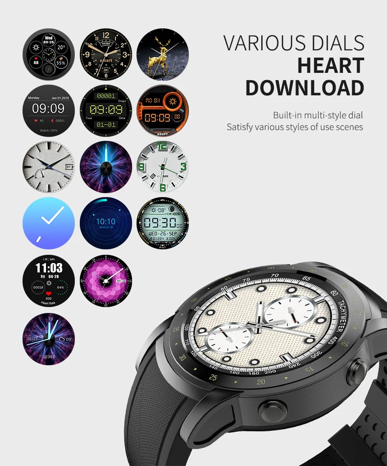WH1 Смарт часы водонепроницаемый монитор сердечного ритма шагомер BT 4,0 3G Wifi gps SIM для iPhone умные часы мужские беспроводные устройства