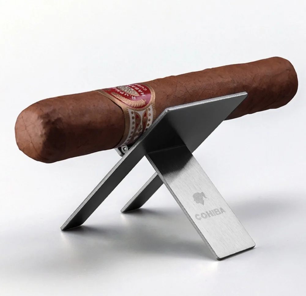 Пепельница для сигар COHIBA держатель из нержавеющей стали портативный штатив