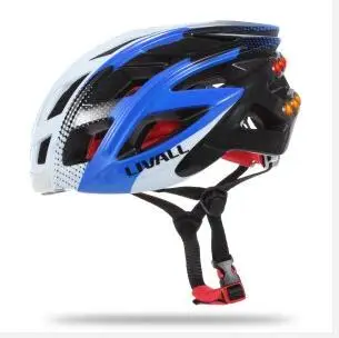 Умный велосипед велосипедный шлем Bluetooth огни Музыка сфотографировать SOS оповещения обмен велосипедный шлем Bluetooth шлем телефон ответ - Цвет: Синий