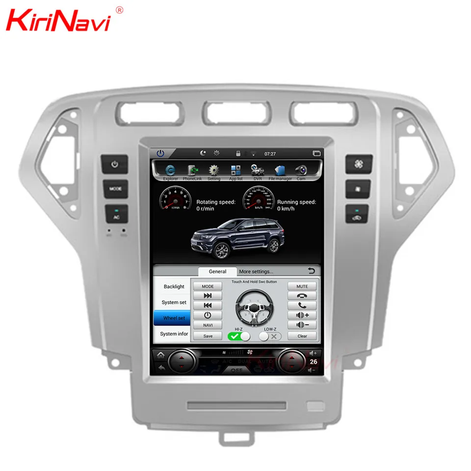 KiriNavi Vertical Screen Tesla Style Android 6 0 10 4 Inch font b Car b font