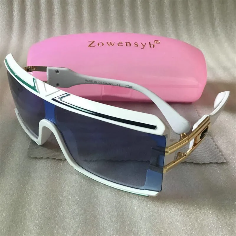 

Zowensyh Famous Brand Designer Logo Retro Goggles Gradient Lens Sun Glasses Oversize 4024 women UV400 women Sunglasses 4 colors