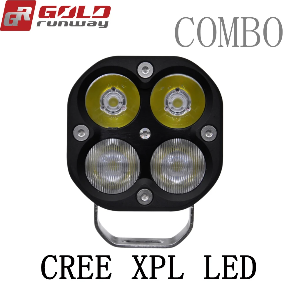 GOLDRUNWAY X4 12V 4200lm Spot/Flood/Combo Fog вспомогательный свет в сборе лампы 40 Вт двигатель Led для BMW R1200GS/ADV/F800GS Moto