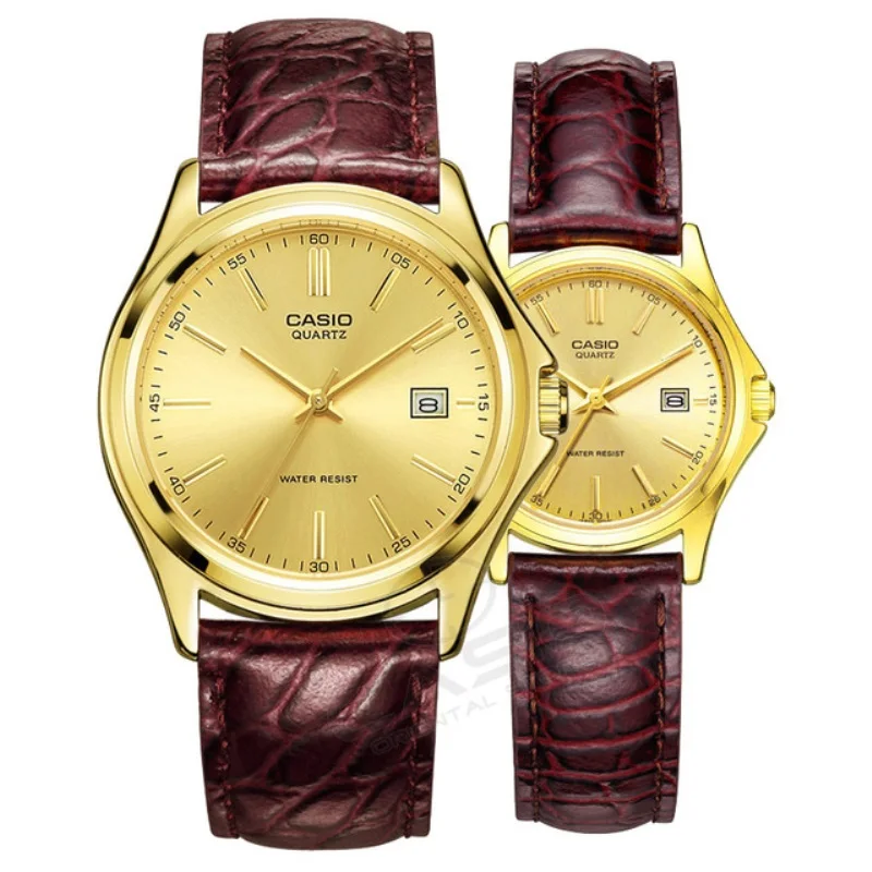 

Casio watch new 2018 Men Women Gold Watches Couple watch Top Brand Luxury Quartz Watch Male Clock Wristwatch relogio feminino