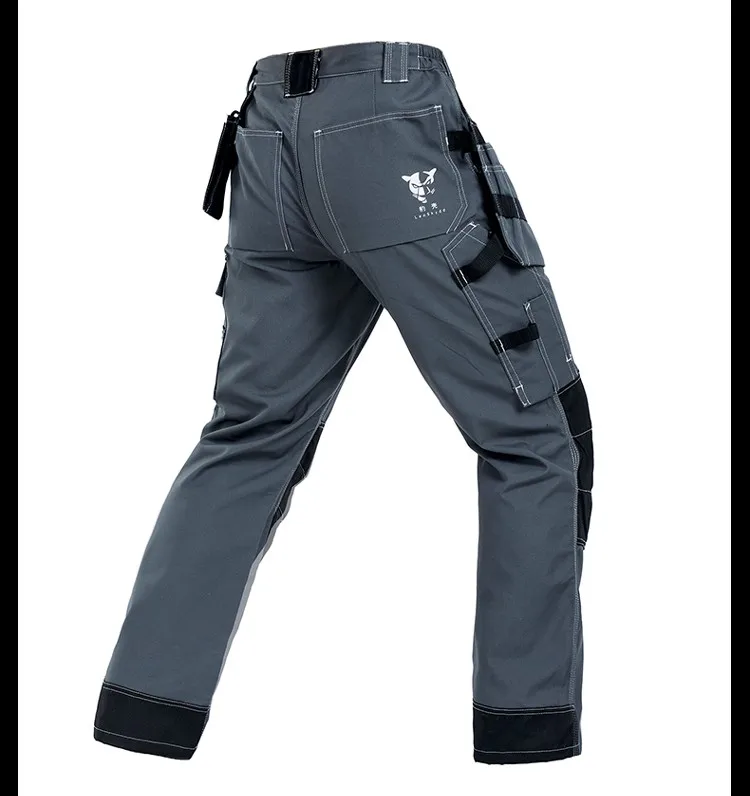 Мужские прочные рабочие брюки Bauskydd с несколькими карманами Серые Рабочие Брюки серые рабочие брюки
