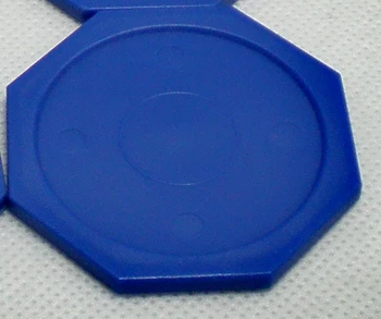 

NEW 1pcs blue hexagonal Air hockey table pusher puck 63mm 2-1/2" GoalieS 71