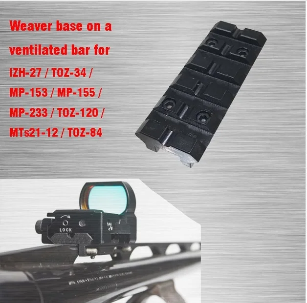 Billige Tactical Scope Mount Weaver basis für IZH 27 MP 153 MP 155 MP 233 TOZ 120 MTs21 12 VI05082