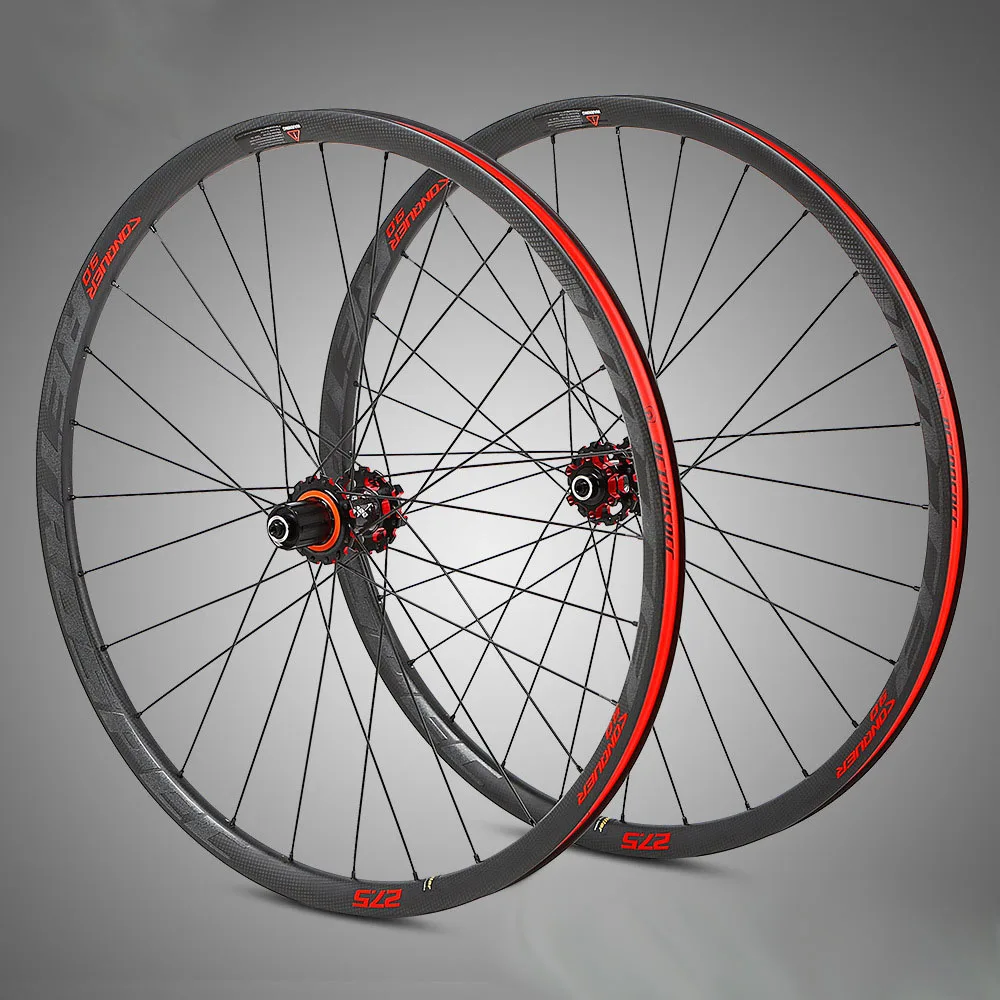 MTB велосипед 3k карбоновая колесная 27,5 29er 30 мм глубина обода через ось Quick Release четыре подшипника ступицы 28 отверстий цикл F/V