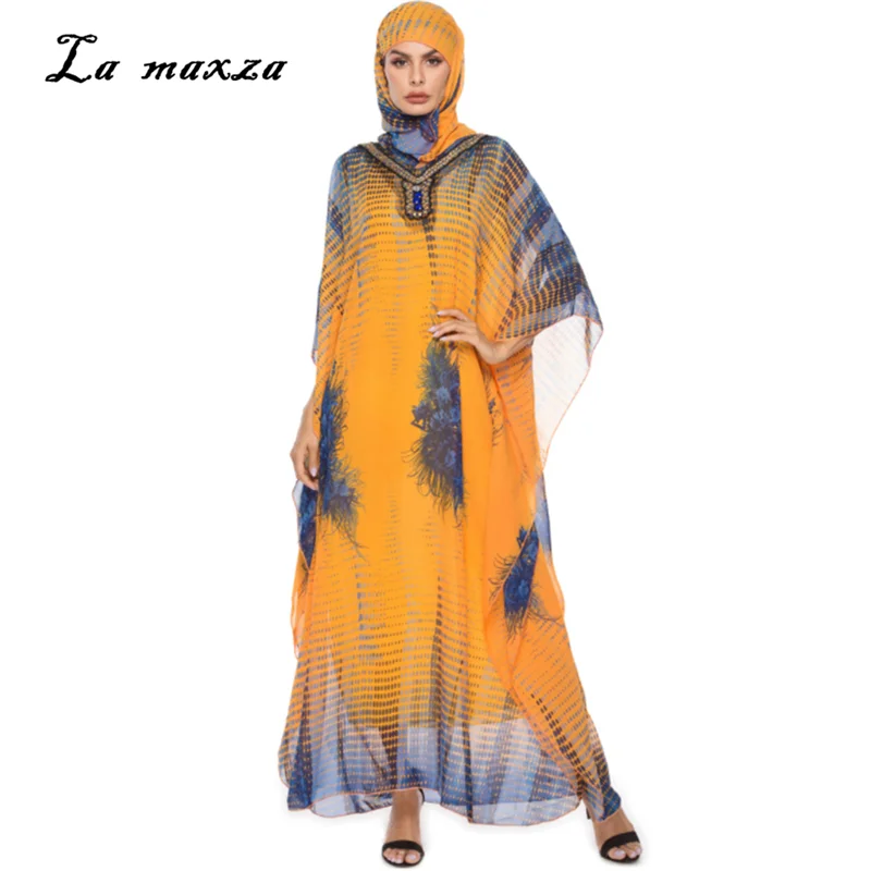 

Hijab Long Muslim Dress Turkey Arabic Kaftan Dubai Evening Islamic Prom Abaya Muslim Party Dress 1102