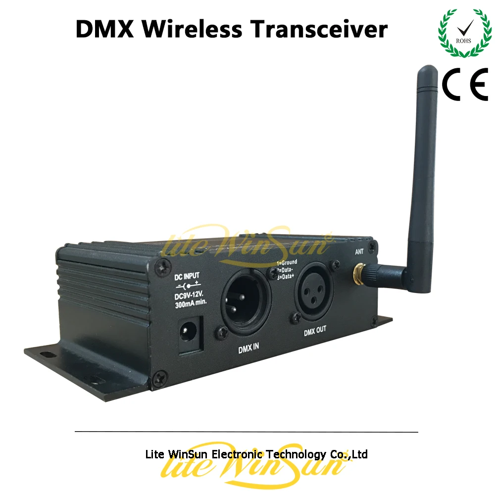Litewinsune 1pc Wireless DMX512 Transeiver Box LCD Display 126 Channels Jumping Frequency 2.4G ISM Box (1)