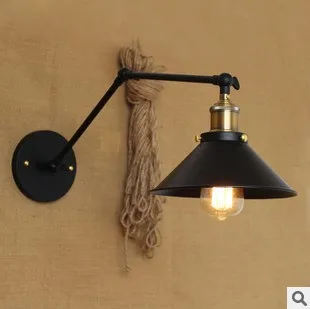 

IWHD Loft Style Industrial Wall Lamp Vintage Swing Long Arm Wall Light Indoor Home Lighting Edison Sconce Lampara Pared