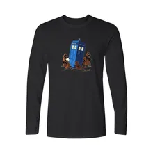 Funny Police White Men tshirt Long Sleeve Cotton Street wear Design and T-shirt Men Long Sleeve Cotton Teeshirt 3xl