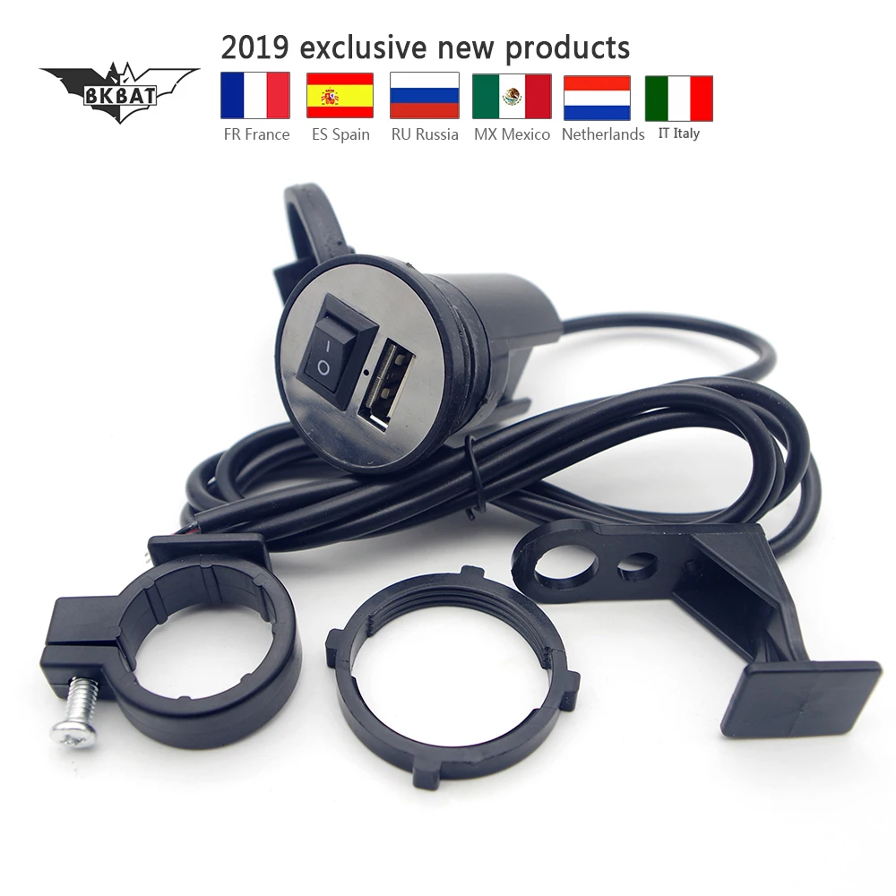 

Usb moto charger USB Port Adapter Phone charger For yamaha ttr 250 bmw r ninet honda dio af18 triumph street triple yamaha fz16