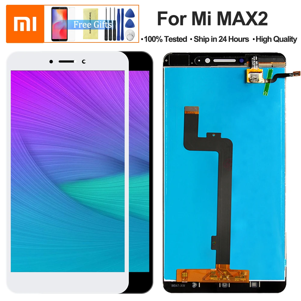 

6.44" LCD Display For XIAOMI MI MAX 2 LCD Touch Screen Max2 Mi Max 2 LCD Digitizer with Frame Replacement Parts+tools
