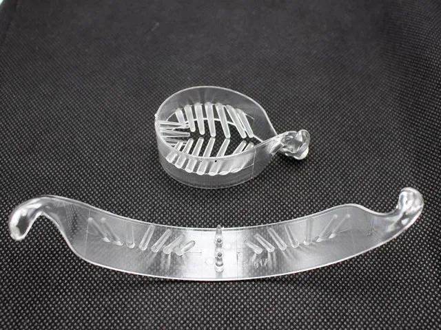 10 Transparent Clear Plastic Banana Clips Hair Claw Ponytail Holder 58mm for DIY Craft