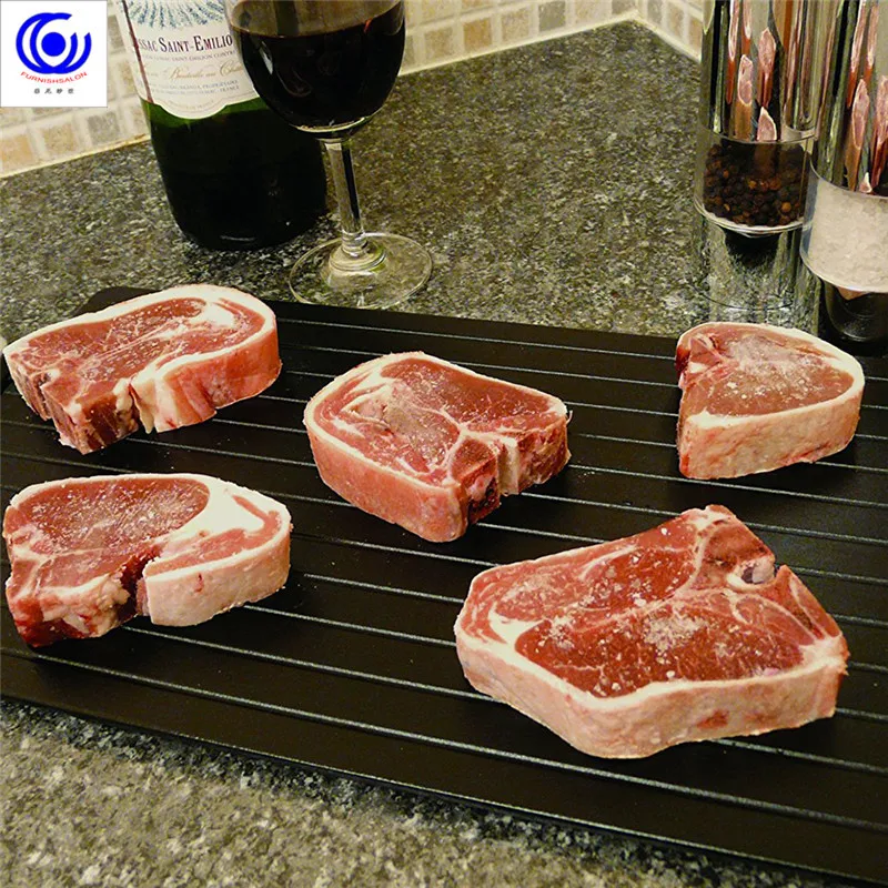 Defrost plate Tray rapid Thaw Frozen Food Meat Fish In Minutes Home fast defrosting tray No Electricity Chemicals Microwave Defrost plate Tray rapid Thaw Frozen Food Meat Fish In Minutes Home fast defrosting tray No Electricity Chemicals Microwave