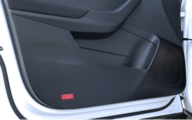 For SKODA KAROQ Car-Styling Protector Side Edge Protected Anti-kick Door Mats Cover case Auto Accessories decoration