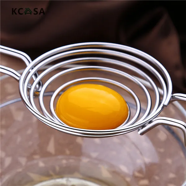 Kкаса KC-EF010 304 из нержавеющей стали яичный желток Белый разделитель фильтр для кухонных инструментов гаджеты Инструменты для яиц
