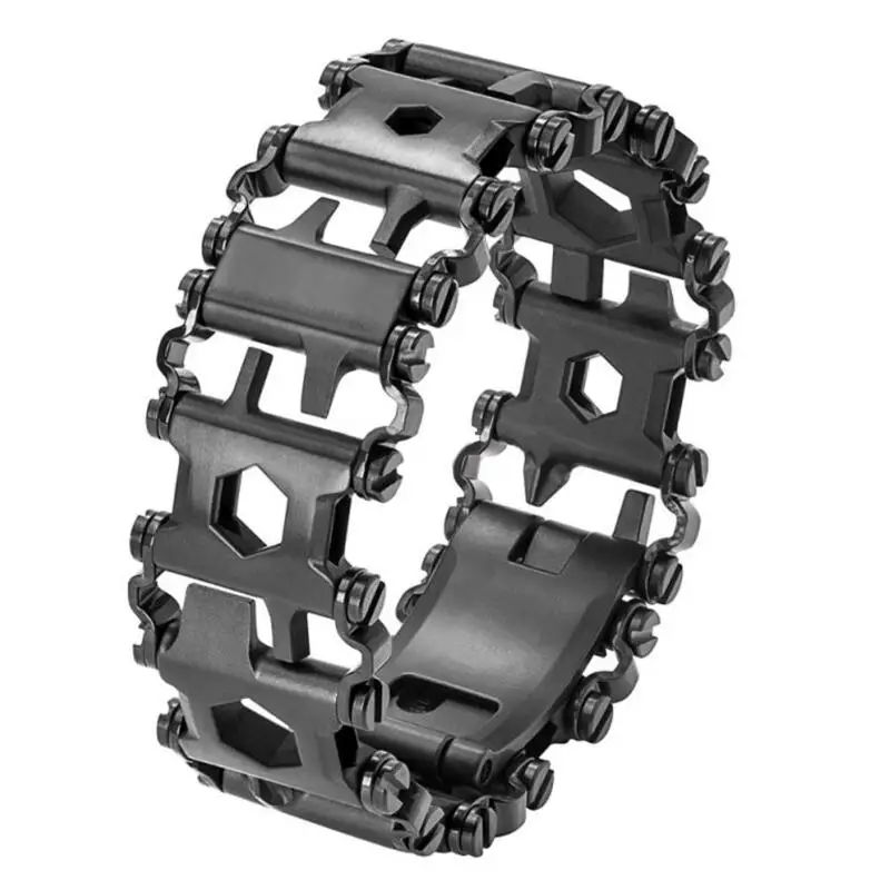 

Wearable Tread 29 In 1 Multi-function Bracelet Strap Outdoor Spliced Bracelet Hand Chain Field Survival Bracelet Emergency Tool