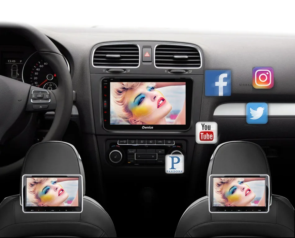 Excellent IPS Android 8.1 Car DVD GPS Player For Volkswagen VW Tiguan  Touran Sharan Golf Passat B6 Polo Skoda Octavia Yeti Radio Stereo 18
