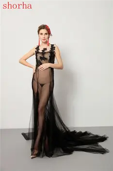 

Pregnant Women Lace Dresses Maternity Photography Fancy Props Sweet lace Dresses Maternity Photo Shooting Crochet Lace Dresses