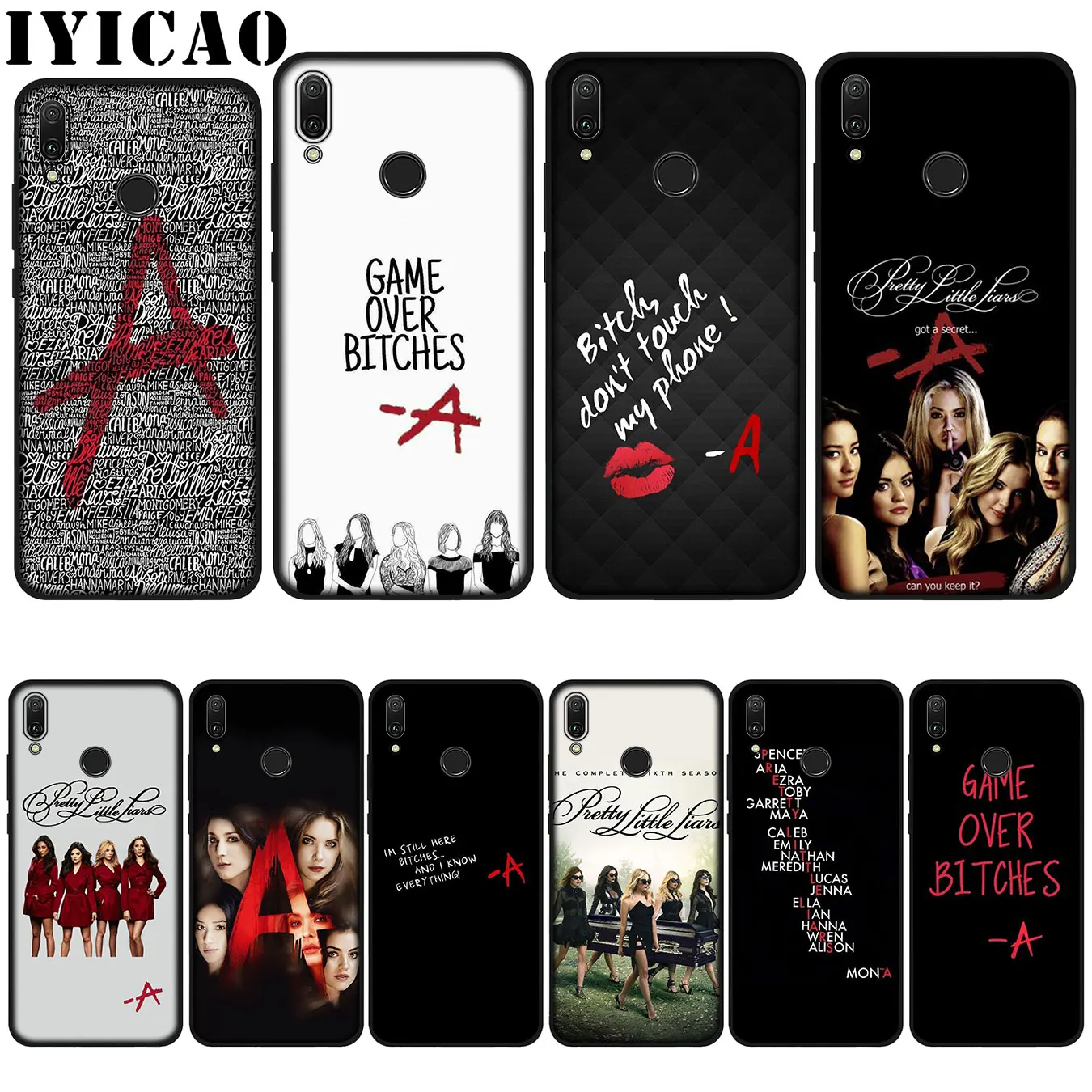 

IYICAO Pretty Little Liars tv Silicone Soft Case for Huawei P20 Pro P10 P8 P9 Lite Mini 2017 P Smart 2019 Cover
